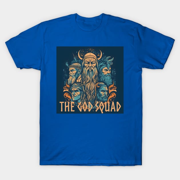 The God Squad Norse Mythology Asgardians T-Shirt by Grassroots Green